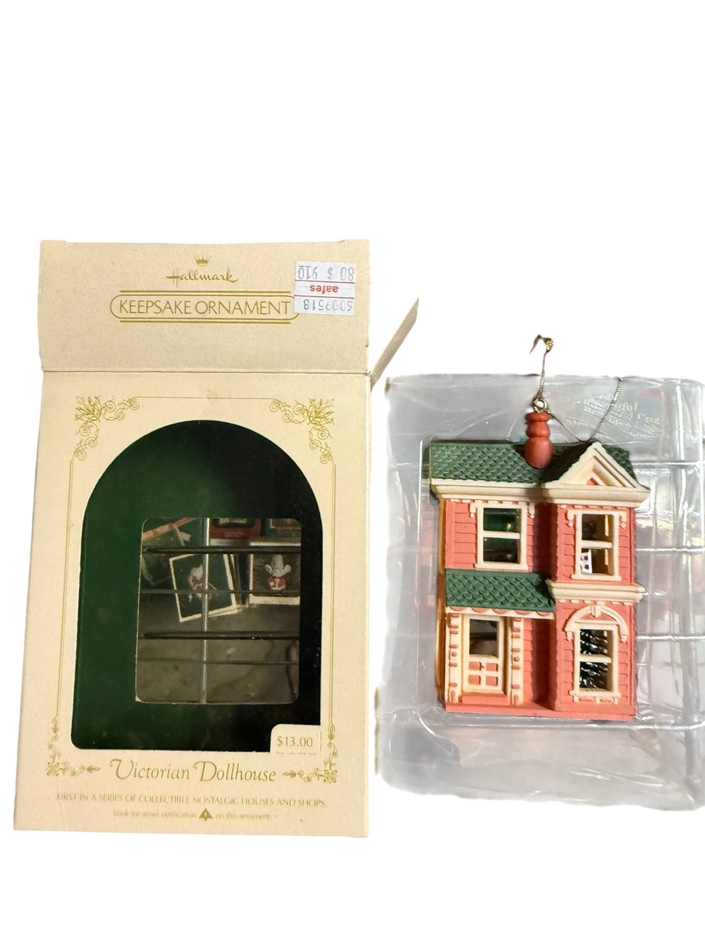 Hallmark Keepsake Ornament 1984 Victorian Dollhouse‎ Nostalgic Houses Shops